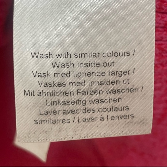 EUC Ganni Marled Ribbed Knit Midi Dress Fuchsia Pink Long Sleeve Stretch Small - Picture 10 of 16